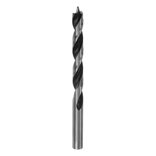 QUARKZMAN 1 Stück Holzbohrer 8,5mm (21/64") Durchmesser Gerader Rund Schaft Bohrer Metrisch Brad Point 3,1" Bohrtiefe Spiral Twist Bohrer für Schreiner Holzarbeiten Kunststoff Gummi von QUARKZMAN