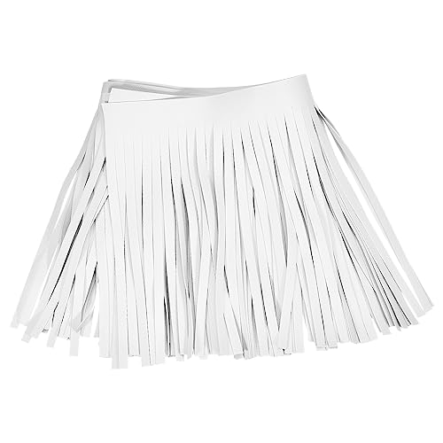 QUARKZMAN 1 Yard 6" Kunstleder Fransen Besatzmen Doppelseitig Leder Nähen Quaste Fringe für Basteln Nähen Kleid Kunsthandwerk Rock Dekoration Weiß QUARKZMAN 1 Yard 6" Kunstleder Fransen Besatzmen Doppelseitig Leder Nähen Quaste Fringe für Basteln Nähen Kleid Kunsthandwerk Rock Dekoration Weiß von QUARKZMAN