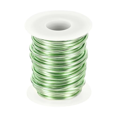 QUARKZMAN 10 Gauge Aluminium Basteldraht 2,5 mm 33ft Flexibler Biegsamer Eloxiert Metall Schmuck Modellierdraht für Schmuckherstellung Modellbau DIY, Grasgrün QUARKZMAN 10 Gauge Aluminium Basteldraht 2,5 mm 33ft Flexibler Biegsamer Eloxiert Metall Schmuck Modellierdraht für Schmuckherstellung Modellbau DIY, Grasgrün von QUARKZMAN