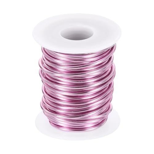 QUARKZMAN 10 Gauge Aluminium Basteldraht 2,5 mm 33ft Flexibler Biegsamer Eloxiert Metall Schmuck Modellierdraht für Schmuckherstellung Modellbau DIY, Hellrosa QUARKZMAN 10 Gauge Aluminium Basteldraht 2,5 mm 33ft Flexibler Biegsamer Eloxiert Metall Schmuck Modellierdraht für Schmuckherstellung Modellbau DIY, Hellrosa von QUARKZMAN