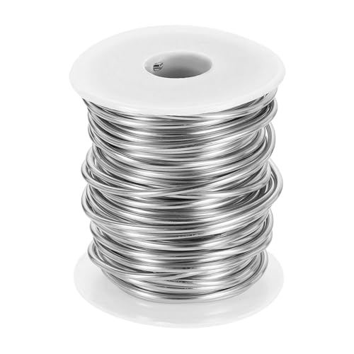 QUARKZMAN 10 Gauge Aluminium Basteldraht 2,5 mm 65,5 ft Flexibler Biegsamer Eloxiert Metall Schmuck Modellierdraht für Schmuckherstellung Modellieren Basteln DIY, Hell Silber QUARKZMAN 10 Gauge Aluminium Basteldraht 2,5 mm 65,5 ft Flexibler Biegsamer Eloxiert Metall Schmuck Modellierdraht für Schmuckherstellung Modellieren Basteln DIY, Hell Silber von QUARKZMAN
