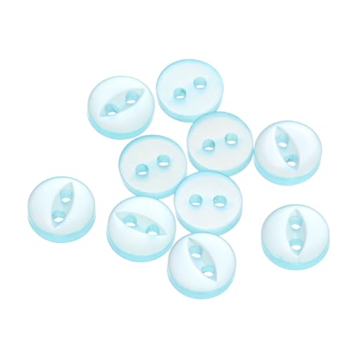 QUARKZMAN 10 Stück Knöpfe 9 mm Harzknöpfe 2 Löcher Rund Bastelknöpfe Kinderknöpfe Klein Babyknöpfe Nähen Mini Buttons zum Annähen T-Shirt Kleidung Scrapbooking Dekorieren, Seeblau QUARKZMAN 10 Stück Knöpfe 9 mm Harzknöpfe 2 Löcher Rund Bastelknöpfe Kinderknöpfe Klein Babyknöpfe Nähen Mini Buttons zum Annähen T-Shirt Kleidung Scrapbooking Dekorieren, Seeblau von QUARKZMAN