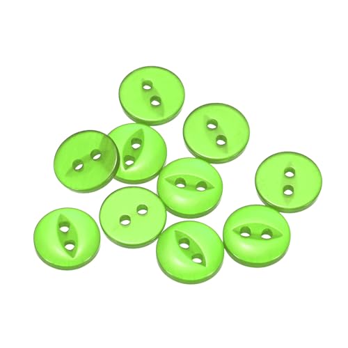 QUARKZMAN 10 Stück Knöpfe 10 mm Harzknöpfe 2 Löcher Rund Bastelknöpfe Kinderknöpfe Klein Babyknöpfe Nähen Mini Buttons zum Annähen T-Shirt Kleidung Scrapbooking Dekorieren, Grün QUARKZMAN 10 Stück Knöpfe 10 mm Harzknöpfe 2 Löcher Rund Bastelknöpfe Kinderknöpfe Klein Babyknöpfe Nähen Mini Buttons zum Annähen T-Shirt Kleidung Scrapbooking Dekorieren, Grün von QUARKZMAN