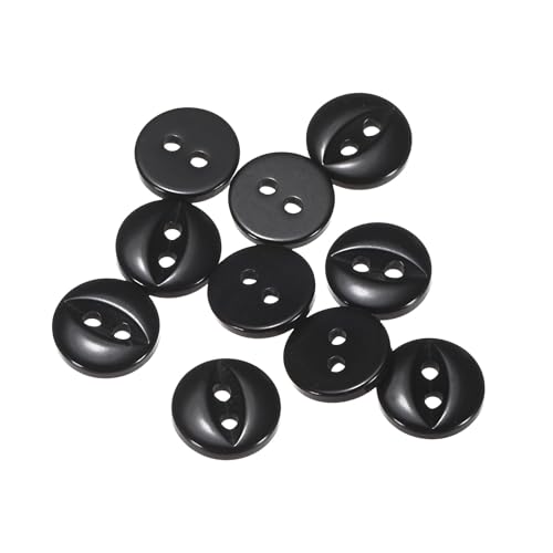 QUARKZMAN 10 Stück Knöpfe 10 mm Harzknöpfe 2 Löcher Rund Bastelknöpfe Kinderknöpfe Klein Babyknöpfe Nähen Mini Buttons zum Annähen T-Shirt Kleidung Scrapbooking Dekorieren, Schwarz QUARKZMAN 10 Stück Knöpfe 10 mm Harzknöpfe 2 Löcher Rund Bastelknöpfe Kinderknöpfe Klein Babyknöpfe Nähen Mini Buttons zum Annähen T-Shirt Kleidung Scrapbooking Dekorieren, Schwarz von QUARKZMAN