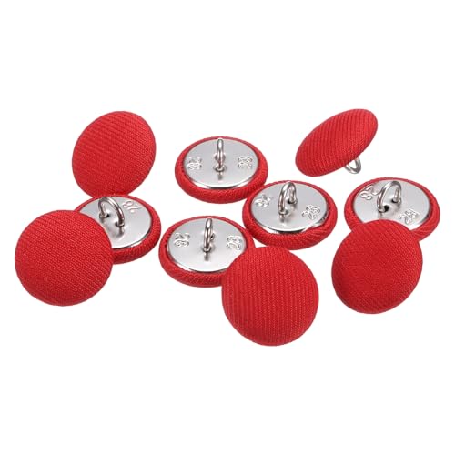QUARKZMAN 10 Stück 18 mm Knöpfe Rot mit Stoffüberzug, Vintage Stoffknöpfe Bezogen Nähknöpfe Runde Bastelknöpfe Metallschaft für Mantel Jacke Anzüge Kleider Blusen DIY Projekte QUARKZMAN 10 Stück 18 mm Knöpfe Rot mit Stoffüberzug, Vintage Stoffknöpfe Bezogen Nähknöpfe Runde Bastelknöpfe Metallschaft für Mantel Jacke Anzüge Kleider Blusen DIY Projekte von QUARKZMAN