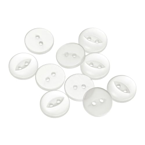QUARKZMAN 10 Stück Knöpfe 15 mm Harzknöpfe 2 Löcher Rund Bastelknöpfe Kinderknöpfe Klein Babyknöpfe Nähen Mini Buttons zum Annähen T-Shirt Kleidung Scrapbooking Dekorieren, Weiß QUARKZMAN 10 Stück Knöpfe 15 mm Harzknöpfe 2 Löcher Rund Bastelknöpfe Kinderknöpfe Klein Babyknöpfe Nähen Mini Buttons zum Annähen T-Shirt Kleidung Scrapbooking Dekorieren, Weiß von QUARKZMAN