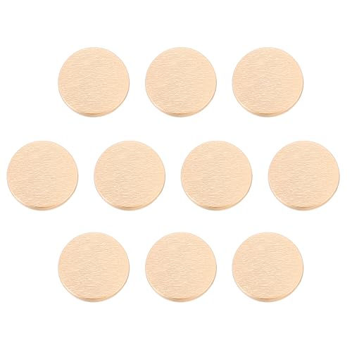 QUARKZMAN 10 Stück Rund Metall Knöpfe Set, 23mm Zinklegierung Schaft Rauhe Textur Nähknöpfe, Ösenknöpfek Bastelknöpfe Ersatzknöpfe für Kleidung Dekoration DIY Zubehör Buttons, Sand Gold QUARKZMAN 10 Stück Rund Metall Knöpfe Set, 23mm Zinklegierung Schaft Rauhe Textur Nähknöpfe, Ösenknöpfek Bastelknöpfe Ersatzknöpfe für Kleidung Dekoration DIY Zubehör Buttons, Sand Gold von QUARKZMAN