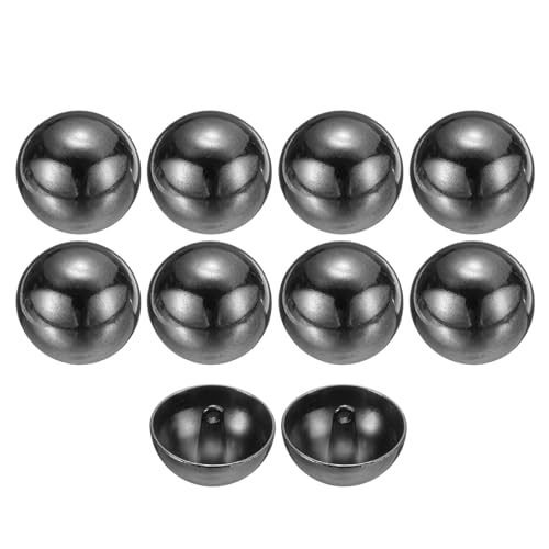 QUARKZMAN 10 Stück Knöpfe Schwarz Perlenknöpfe 25mm Gewölbte Metallknöpfe mit Mettall Schaft, Runde Halbkugel Ösenknöpfe Vintage Buttons für Strick Dirndl Nähen Basteln Mantel Dekorationen QUARKZMAN 10 Stück Knöpfe Schwarz Perlenknöpfe 25mm Gewölbte Metallknöpfe mit Mettall Schaft, Runde Halbkugel Ösenknöpfe Vintage Buttons für Strick Dirndl Nähen Basteln Mantel Dekorationen von QUARKZMAN