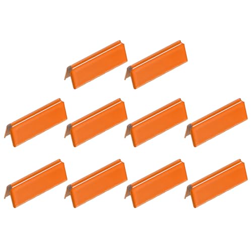 QUARKZMAN 10 Stück Bandkordel-Quetschenden, 32mm/1,26 Zoll Bandkordel-Klemme, Gürtelschnalle Endspitze für die Herstellung von Schmuck, Orange QUARKZMAN 10 Stück Bandkordel-Quetschenden, 32mm/1,26 Zoll Bandkordel-Klemme, Gürtelschnalle Endspitze für die Herstellung von Schmuck, Orange von QUARKZMAN