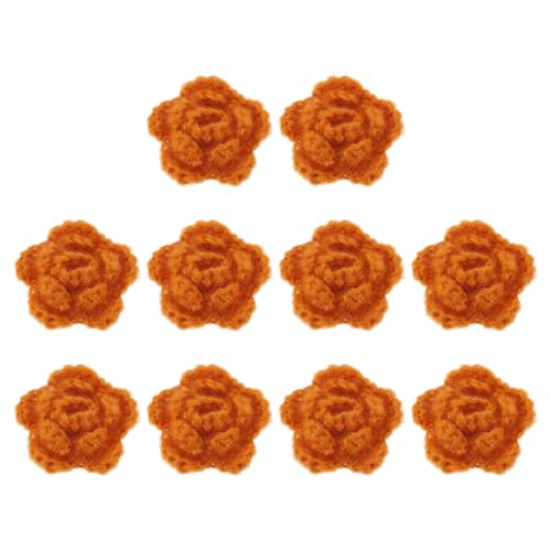 QUARKZMAN 10 Stück Blumen Aufnäher, 50mm Häkelblumen Blumenstickerei Applikationen Verzierungen für DIY Haare Hüte Kleidung Hochzeit Dekor Handwerk, Braun QUARKZMAN 10 Stück Blumen Aufnäher, 50mm Häkelblumen Blumenstickerei Applikationen Verzierungen für DIY Haare Hüte Kleidung Hochzeit Dekor Handwerk, Braun von QUARKZMAN