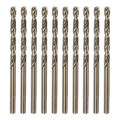 QUARKZMAN 10 Stück Spiralbohrer Cobalt Jobber Bohrer 3,7 mm / 0,146" M35 High-Speed-Stahl HSS Spiralbohrer Werkzeug für Edelstahl, Kupfer, Holz, Kunststoff und andere harte Materialien QUARKZMAN 10 Stück Spiralbohrer Cobalt Jobber Bohrer 3,7 mm / 0,146" M35 High-Speed-Stahl HSS Spiralbohrer Werkzeug für Edelstahl, Kupfer, Holz, Kunststoff und andere harte Materialien von QUARKZMAN