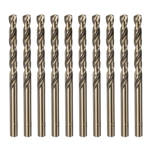 QUARKZMAN 10 Stück Spiralbohrer Cobalt Jobber Bohrer 5,9 mm / 0,232" M35 High-Speed-Stahl HSS Spiralbohrer Werkzeug für Edelstahl, Kupfer, Holz, Kunststoff und andere harte Materialien QUARKZMAN 10 Stück Spiralbohrer Cobalt Jobber Bohrer 5,9 mm / 0,232" M35 High-Speed-Stahl HSS Spiralbohrer Werkzeug für Edelstahl, Kupfer, Holz, Kunststoff und andere harte Materialien von QUARKZMAN