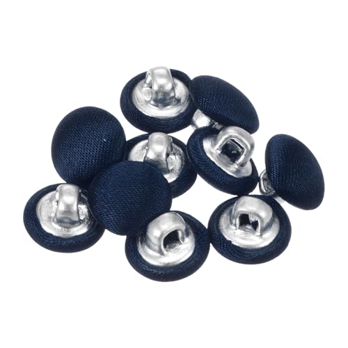 QUARKZMAN 10 Stück Dunkelmarineblau Knöpfe mit Stoffüberzug 10mm Satinstoff Bezogen Nähknöpfe Runde Bastelknöpfe Metallschaft Ösenknöpfe Vintage für Mantel Kleidung Jacke Blazer Anzüge DIY QUARKZMAN 10 Stück Dunkelmarineblau Knöpfe mit Stoffüberzug 10mm Satinstoff Bezogen Nähknöpfe Runde Bastelknöpfe Metallschaft Ösenknöpfe Vintage für Mantel Kleidung Jacke Blazer Anzüge DIY von QUARKZMAN