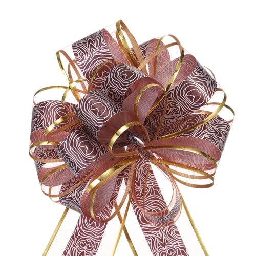 QUARKZMAN 10 Stück Geschenk Schleife 16 cm Geschenkbänder Matte Ziehschleife Groß Dekoschleife für Geschenkverpackung Hochzeit Tüten Weihnachten Körbe Auto Deko, Kaffee QUARKZMAN 10 Stück Geschenk Schleife 16 cm Geschenkbänder Matte Ziehschleife Groß Dekoschleife für Geschenkverpackung Hochzeit Tüten Weihnachten Körbe Auto Deko, Kaffee von QUARKZMAN