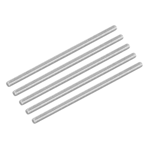 QUARKZMAN 10 Stück Gewindestange M4 x 90mm Vollgewinde Stange 304 Edelstahl Rechtsgewinde Stäbe für Ankerbolzen, Klemmen, Haken und U-Bolzen, 0,7 Gewindesteigung von QUARKZMAN