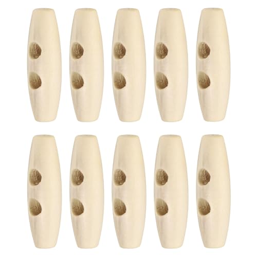 QUARKZMAN 10 Stück Holz Knebelknöpfe 40mm / 1,6" Oliv Nähen Knöpfe 2-Loch Horn Oval Knöpfe Nähen Zubehör für Mantel Pullover Kleidung DIY Handwerk, Naturfarbe QUARKZMAN 10 Stück Holz Knebelknöpfe 40mm / 1,6" Oliv Nähen Knöpfe 2-Loch Horn Oval Knöpfe Nähen Zubehör für Mantel Pullover Kleidung DIY Handwerk, Naturfarbe von QUARKZMAN