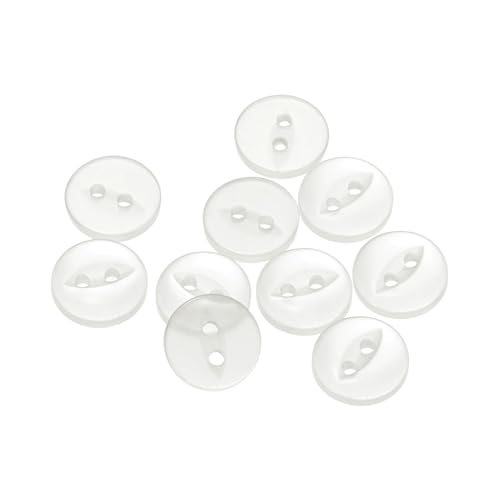QUARKZMAN 10 Stück Knöpfe 10 mm Harzknöpfe 2 Löcher Rund Bastelknöpfe Kinderknöpfe Klein Babyknöpfe Nähen Mini Buttons zum Annähen T-Shirt Kleidung Scrapbooking Dekorieren, Weiß QUARKZMAN 10 Stück Knöpfe 10 mm Harzknöpfe 2 Löcher Rund Bastelknöpfe Kinderknöpfe Klein Babyknöpfe Nähen Mini Buttons zum Annähen T-Shirt Kleidung Scrapbooking Dekorieren, Weiß von QUARKZMAN
