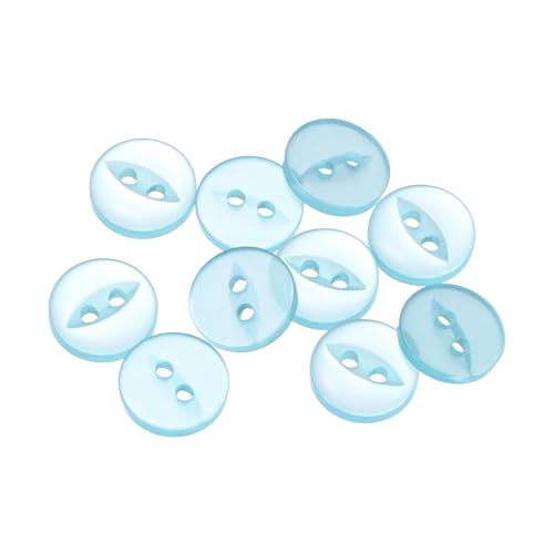 QUARKZMAN 10 Stück Knöpfe 11,5 mm Harzknöpfe 2 Löcher Rund Bastelknöpfe Kinderknöpfe Klein Babyknöpfe Nähen Mini Buttons zum Annähen T-Shirt Kleidung Scrapbooking Dekorieren, Seeblau QUARKZMAN 10 Stück Knöpfe 11,5 mm Harzknöpfe 2 Löcher Rund Bastelknöpfe Kinderknöpfe Klein Babyknöpfe Nähen Mini Buttons zum Annähen T-Shirt Kleidung Scrapbooking Dekorieren, Seeblau von QUARKZMAN