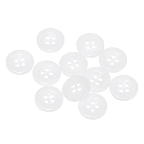 QUARKZMAN 10 Stück Knöpfe 12,5mm Bastelknöpfe Weiß Nähknöpfe Harz Rund Flach 4-Loch Kunststoffknöpfe für Nähen DIY Handwerk Scrapbooking Dekorieren Kleidung Mänteln Blusen Hemden QUARKZMAN 10 Stück Knöpfe 12,5mm Bastelknöpfe Weiß Nähknöpfe Harz Rund Flach 4-Loch Kunststoffknöpfe für Nähen DIY Handwerk Scrapbooking Dekorieren Kleidung Mänteln Blusen Hemden von QUARKZMAN