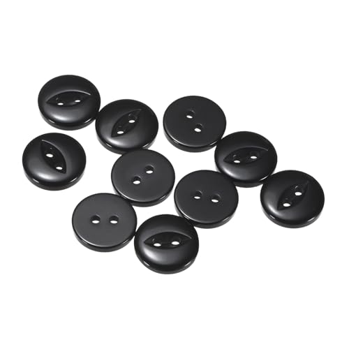 QUARKZMAN 10 Stück Knöpfe 15 mm Harzknöpfe 2 Löcher Rund Bastelknöpfe Kinderknöpfe Klein Babyknöpfe Nähen Mini Buttons zum Annähen T-Shirt Kleidung Scrapbooking Dekorieren, Schwarz QUARKZMAN 10 Stück Knöpfe 15 mm Harzknöpfe 2 Löcher Rund Bastelknöpfe Kinderknöpfe Klein Babyknöpfe Nähen Mini Buttons zum Annähen T-Shirt Kleidung Scrapbooking Dekorieren, Schwarz von QUARKZMAN