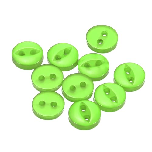 QUARKZMAN 10 Stück Knöpfe 9 mm Harzknöpfe 2 Löcher Rund Bastelknöpfe Kinderknöpfe Klein Babyknöpfe Nähen Mini Buttons zum Annähen T-Shirt Kleidung Scrapbooking Dekorieren, Grün QUARKZMAN 10 Stück Knöpfe 9 mm Harzknöpfe 2 Löcher Rund Bastelknöpfe Kinderknöpfe Klein Babyknöpfe Nähen Mini Buttons zum Annähen T-Shirt Kleidung Scrapbooking Dekorieren, Grün von QUARKZMAN