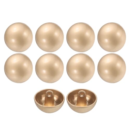 QUARKZMAN 10 Stück Knöpfe Gold Perlenknöpfe 15mm Gewölbte Metallknöpfe mit Mettall Schaft, Runde Halbkugel Ösenknöpfe Vintage Buttons für Strick Dirndl Nähen Basteln Mantel Dekorationen QUARKZMAN 10 Stück Knöpfe Gold Perlenknöpfe 15mm Gewölbte Metallknöpfe mit Mettall Schaft, Runde Halbkugel Ösenknöpfe Vintage Buttons für Strick Dirndl Nähen Basteln Mantel Dekorationen von QUARKZMAN