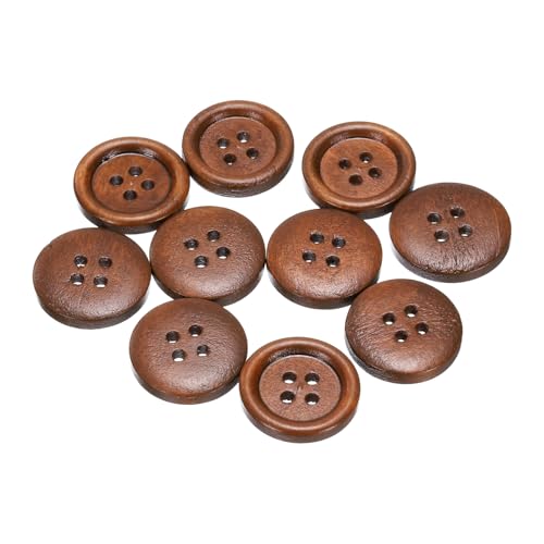 QUARKZMAN 10 Stück Knöpfe Holz 18 mm Runde Holzknöpfe, 4 Löcher Vintage Hölzerne Nähknöpfe zum Annähen Basteln Dekorationen DIY Handwerk Gestalten Kleidung Stricken, Kaffee QUARKZMAN 10 Stück Knöpfe Holz 18 mm Runde Holzknöpfe, 4 Löcher Vintage Hölzerne Nähknöpfe zum Annähen Basteln Dekorationen DIY Handwerk Gestalten Kleidung Stricken, Kaffee von QUARKZMAN