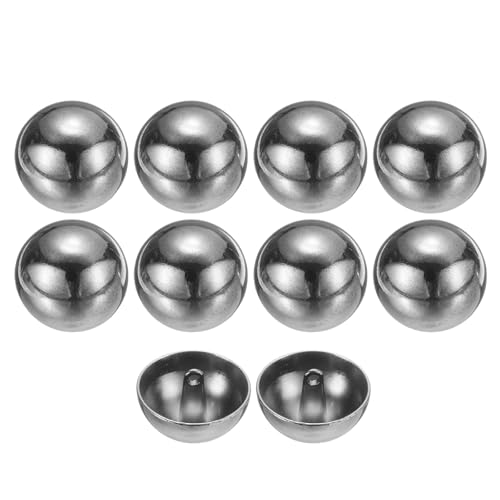 QUARKZMAN 10 Stück Knöpfe Silber Perlenknöpfe 25mm Gewölbte Metallknöpfe mit Mettall Schaft, Runde Halbkugel Ösenknöpfe Vintage Buttons für Strick Dirndl Nähen Basteln Mantel Dekorationen QUARKZMAN 10 Stück Knöpfe Silber Perlenknöpfe 25mm Gewölbte Metallknöpfe mit Mettall Schaft, Runde Halbkugel Ösenknöpfe Vintage Buttons für Strick Dirndl Nähen Basteln Mantel Dekorationen von QUARKZMAN