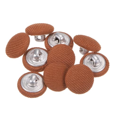 QUARKZMAN 10 Stück Knöpfe mit Stoffüberzug 12,5mm Runder Metallschaft Ösen Stoffknöpfe mit Stoff bezogen Nähknöpfe Vintage Ösenknöpfe für Anzüge Kleider Blusen Bastel DIY, Legierungsorange QUARKZMAN 10 Stück Knöpfe mit Stoffüberzug 12,5mm Runder Metallschaft Ösen Stoffknöpfe mit Stoff bezogen Nähknöpfe Vintage Ösenknöpfe für Anzüge Kleider Blusen Bastel DIY, Legierungsorange von QUARKZMAN