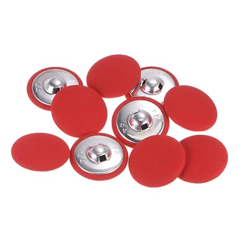 QUARKZMAN 10 Stück Knöpfe mit Stoffüberzug 28mm Runder Metallschaft Ösen Stoffknöpfe mit Stoff bezogen Nähknöpfe Vintage Ösenknöpfe für Anzüge Kleider Blusen Bastel DIY, Rot QUARKZMAN 10 Stück Knöpfe mit Stoffüberzug 28mm Runder Metallschaft Ösen Stoffknöpfe mit Stoff bezogen Nähknöpfe Vintage Ösenknöpfe für Anzüge Kleider Blusen Bastel DIY, Rot von QUARKZMAN