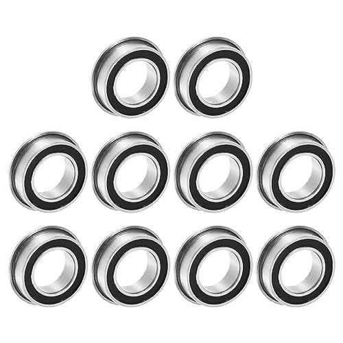 QUARKZMAN 10 Stück MF106-2RS Flanschkugellager 6x10x3mm Rillenkugellager Doppelsiegel Chrom Stahl Flansch Lager für DIY, Werkzeugmaschinen, 3D Drucker QUARKZMAN 10 Stück MF106-2RS Flanschkugellager 6x10x3mm Rillenkugellager Doppelsiegel Chrom Stahl Flansch Lager für DIY, Werkzeugmaschinen, 3D Drucker von QUARKZMAN