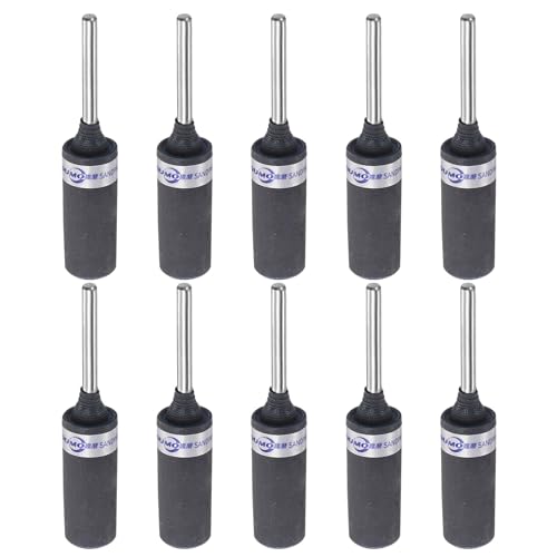 QUARKZMAN 10 Stück Schleifpapierrollen, Körnung 1200, 3 mm Schaft, Schleiftrommeln, Hülsen, Zylinderschleifkopf für Holzbearbeitung, Glas, Metall, Polieren QUARKZMAN 10 Stück Schleifpapierrollen, Körnung 1200, 3 mm Schaft, Schleiftrommeln, Hülsen, Zylinderschleifkopf für Holzbearbeitung, Glas, Metall, Polieren von QUARKZMAN