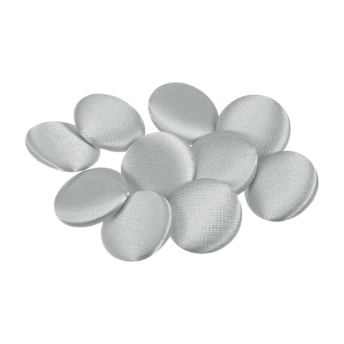 QUARKZMAN 10 Stück Silberton Knöpfe mit Stoffüberzug 20mm Satinstoff Bezogen Nähknöpfe Runde Bastelknöpfe Metallschaft Ösenknöpfe Vintage für Mantel Kleidung Jacke Blazer Anzüge DIY QUARKZMAN 10 Stück Silberton Knöpfe mit Stoffüberzug 20mm Satinstoff Bezogen Nähknöpfe Runde Bastelknöpfe Metallschaft Ösenknöpfe Vintage für Mantel Kleidung Jacke Blazer Anzüge DIY von QUARKZMAN