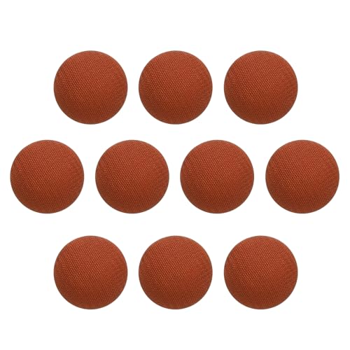 QUARKZMAN 10 Stück Stoffbezogene Knöpfe mit Metallschaft, Durchmesser 20mm, runde Metallknöpfe für Bastelarbeiten, Kleidungsdekoration, DIY Zubehör, Rostrot QUARKZMAN 10 Stück Stoffbezogene Knöpfe mit Metallschaft, Durchmesser 20mm, runde Metallknöpfe für Bastelarbeiten, Kleidungsdekoration, DIY Zubehör, Rostrot von QUARKZMAN