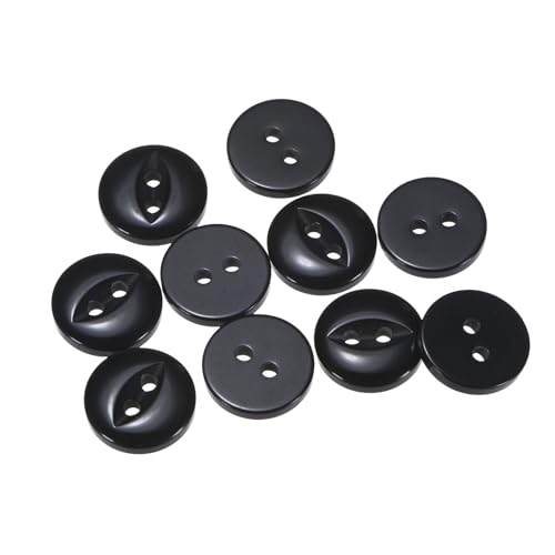 QUARKZMAN 10 Stück Knöpfe 12,5 mm Harzknöpfe 2 Löcher Rund Bastelknöpfe Kinderknöpfe Klein Babyknöpfe Nähen Mini Buttons zum Annähen T-Shirt Kleidung Scrapbooking Dekorieren, Schwarz QUARKZMAN 10 Stück Knöpfe 12,5 mm Harzknöpfe 2 Löcher Rund Bastelknöpfe Kinderknöpfe Klein Babyknöpfe Nähen Mini Buttons zum Annähen T-Shirt Kleidung Scrapbooking Dekorieren, Schwarz von QUARKZMAN