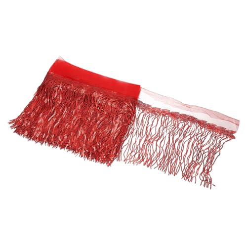 QUARKZMAN 10 Yards 10 Zoll Glänzende Pailletten-Fransen Bordüre Funkelnde Glitzerstreifen Vorhangfransen Pailletten-Spitzenstoff Streamer Für DIY Lateintänzekostüm Kleidung Geburtstag Rot QUARKZMAN 10 Yards 10 Zoll Glänzende Pailletten-Fransen Bordüre Funkelnde Glitzerstreifen Vorhangfransen Pailletten-Spitzenstoff Streamer Für DIY Lateintänzekostüm Kleidung Geburtstag Rot von QUARKZMAN