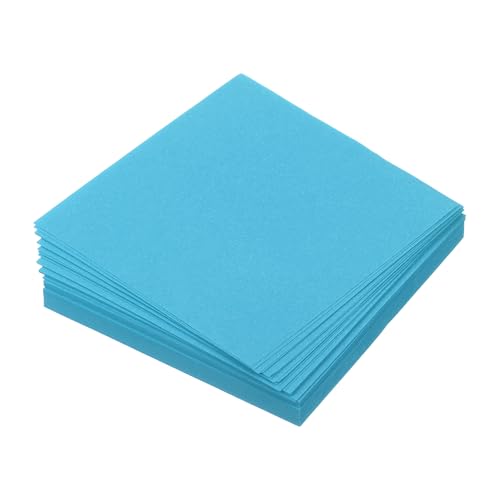 QUARKZMAN 100 Blatt Origami Papier, 7 x 7cm Doppelseitiges Quadratisches Faltpapier, 70 g/m², Kleine Origami-Papierquadrate für Kunsthandwerk Projekt Geschenk Dekoration, Aquamarinblau von QUARKZMAN