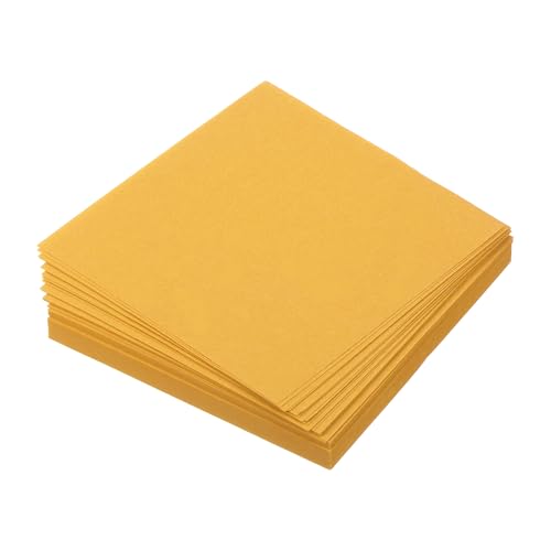 QUARKZMAN 100 Blatt Origami Papier, 7 x 7cm Doppelseitiges Quadratisches Faltpapier, 70 g/m², Kleine Origami-Papierquadrate für Kunsthandwerk Projekt Geschenk Dekoration, Gold von QUARKZMAN