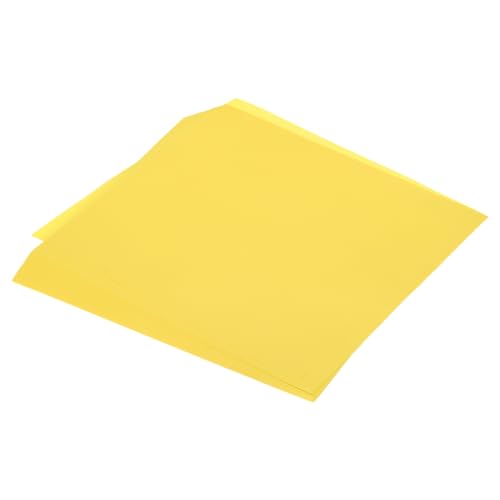 QUARKZMAN 100 Blatt Origami-Papier beidseitig Zitronengelb 25 x 25cm 70g/m² quadratisches Faltblatt für Kunsthandwerk, Anfänger, Geschenkdekoration von QUARKZMAN