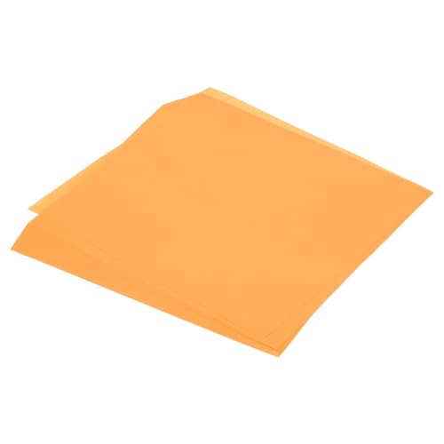 QUARKZMAN 100 Blatt Origami-Papier beidseitig fluoreszierendes Orange 25 x 25 cm 70 g/m² quadratisches Faltblatt für Kunsthandwerk, Anfänger, Geschenkdekoration von QUARKZMAN
