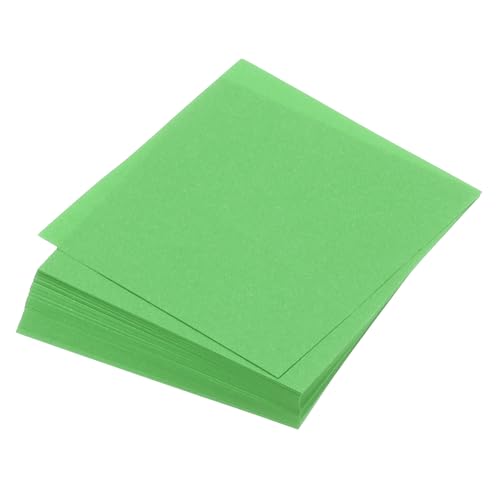 QUARKZMAN 100 Blatt Origami-Papier beidseitig grün 10 x 10 cm 70 g/m² quadratisches Faltblatt für Kunsthandwerk, Anfänger, Geschenkdekoration von QUARKZMAN