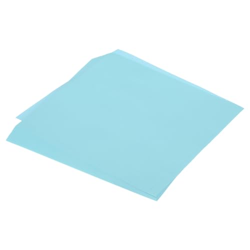 QUARKZMAN 100 Blatt Origami-Papier beidseitig hellblau 25 x 25 cm 70 g/m² quadratisches Faltblatt für Kunsthandwerk, Anfänger, Geschenkdekoration von QUARKZMAN