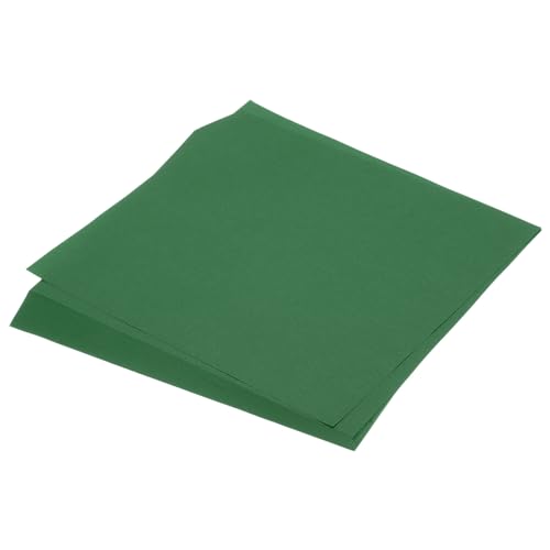 QUARKZMAN 100 Blatt Origami-Papier beidseitig smaragdgrün 25 x 25 cm 70 g/m² quadratisches Faltblatt für Kunsthandwerk, Anfänger, Geschenkdekoration von QUARKZMAN