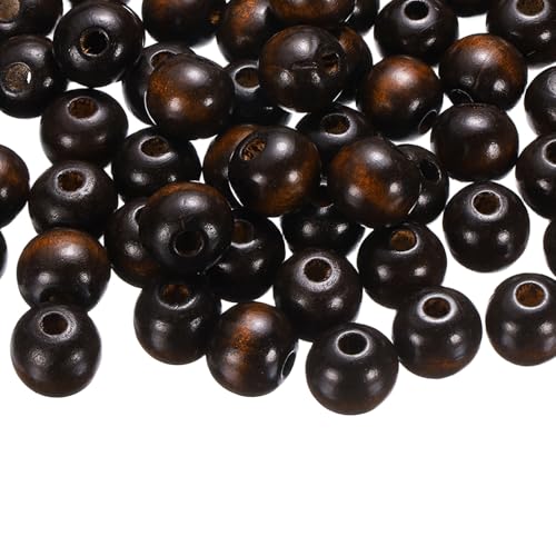 QUARKZMAN 100 Stk Große Loch Holzperlen 18 x 20mm Unbehandelte Natürliche Runde Holzspacer Perlen Haarflechtfassperlen Für DIY Basteln Haarmacramé Schmuckherstellung Dunkelbraun QUARKZMAN 100 Stk Große Loch Holzperlen 18 x 20mm Unbehandelte Natürliche Runde Holzspacer Perlen Haarflechtfassperlen Für DIY Basteln Haarmacramé Schmuckherstellung Dunkelbraun von QUARKZMAN