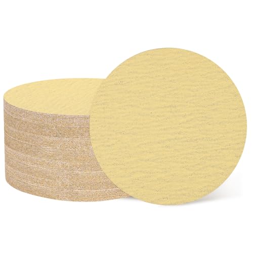 QUARKZMAN 100 Stück 125mm 5 Zoll Schleifscheiben 120 Körnung Klett-Schleifpapier Exzenterschleifer Pads für Holzverarbeitung Automobil Metall, Gold QUARKZMAN 100 Stück 125mm 5 Zoll Schleifscheiben 120 Körnung Klett-Schleifpapier Exzenterschleifer Pads für Holzverarbeitung Automobil Metall, Gold von QUARKZMAN