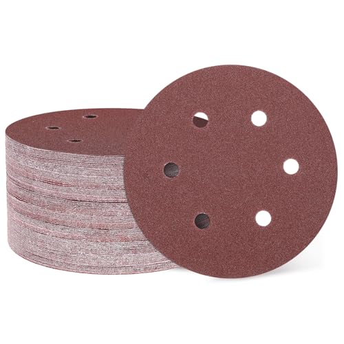 QUARKZMAN 100 Stück 150mm 6 Zoll Schleifscheibe 6 Loch 80 Körnung Klett-Schleifpapier Exzenterschleifer Pads für Holzbearbeitung Automobil Metall QUARKZMAN 100 Stück 150mm 6 Zoll Schleifscheibe 6 Loch 80 Körnung Klett-Schleifpapier Exzenterschleifer Pads für Holzbearbeitung Automobil Metall von QUARKZMAN