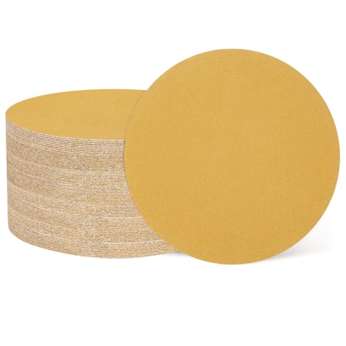 QUARKZMAN 100 Stück 150mm 6 Zoll Schleifscheiben 150 Körnung Klett-Schleifpapier Zufällige Exzenterschleifer Pads für Holzbearbeitung Automobil Metall, Gold QUARKZMAN 100 Stück 150mm 6 Zoll Schleifscheiben 150 Körnung Klett-Schleifpapier Zufällige Exzenterschleifer Pads für Holzbearbeitung Automobil Metall, Gold von QUARKZMAN