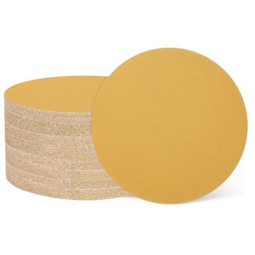 QUARKZMAN 100 Stück 150mm 6 Zoll Schleifscheiben 220 Körnung Klett-Schleifpapier Zufällige Orbital-Schleifpads für Holzbearbeitung Automobil Metall, Gold QUARKZMAN 100 Stück 150mm 6 Zoll Schleifscheiben 220 Körnung Klett-Schleifpapier Zufällige Orbital-Schleifpads für Holzbearbeitung Automobil Metall, Gold von QUARKZMAN