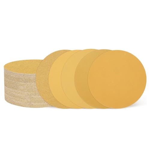 QUARKZMAN 100 Stück 150mm 6 Zoll Schleifscheiben 60/80/120/220/400 Körnung Klett-Schleifpapier Zufällige Orbital-Schleifpads für Holzbearbeitung Automobil Metall, Gold QUARKZMAN 100 Stück 150mm 6 Zoll Schleifscheiben 60/80/120/220/400 Körnung Klett-Schleifpapier Zufällige Orbital-Schleifpads für Holzbearbeitung Automobil Metall, Gold von QUARKZMAN