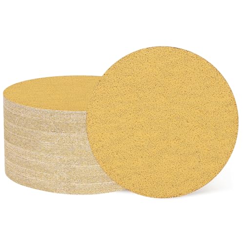 QUARKZMAN 100 Stück 50mm 2 Zoll Schleifscheiben 120 Körnung Klett-Schleifpapier Zufällige Exzenterschleifer Pads für Holzbearbeitung Automobil Metall, Gold QUARKZMAN 100 Stück 50mm 2 Zoll Schleifscheiben 120 Körnung Klett-Schleifpapier Zufällige Exzenterschleifer Pads für Holzbearbeitung Automobil Metall, Gold von QUARKZMAN